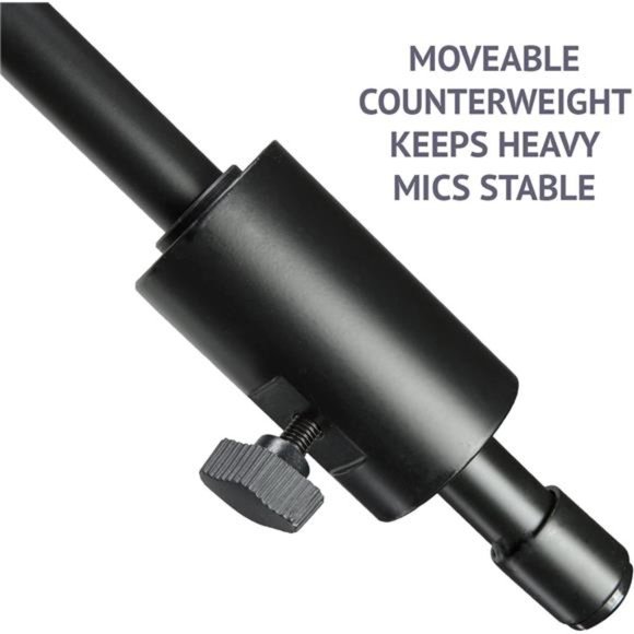 Professional Microphone Stand, Foldable Tripod Legs & Adjustable Counterweight - Picture 7 of 7